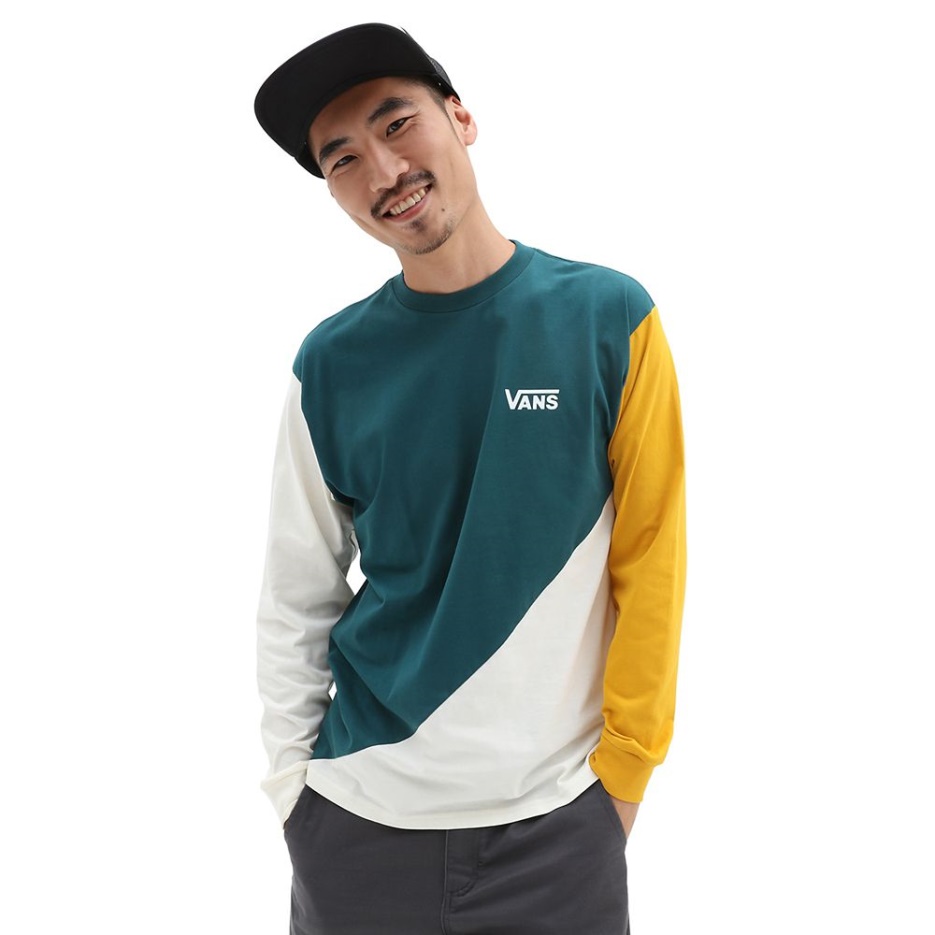 Vans Offset T-shirt Manches Longues Bleu