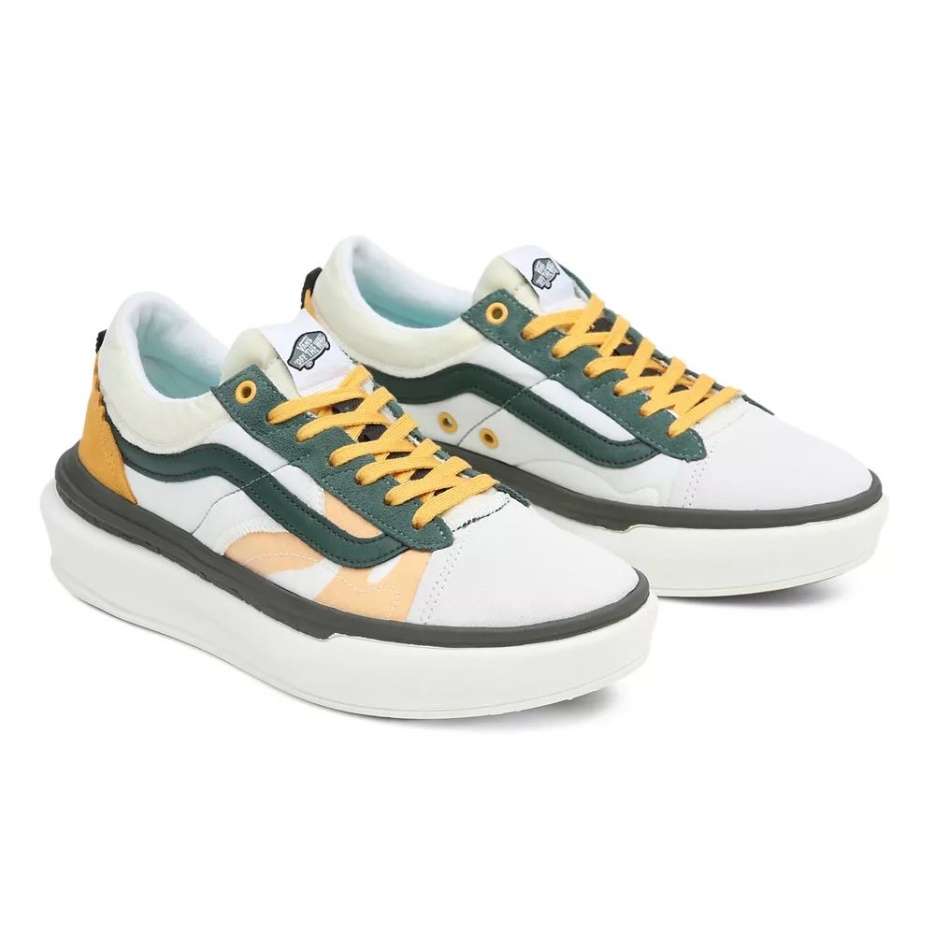 Chaussures Vans Old Skool Overt Plus Cc Vert-blanc