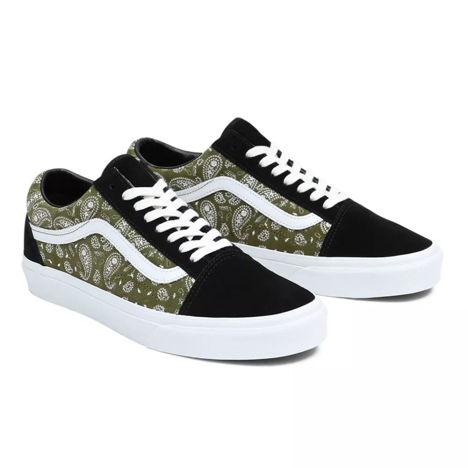 Vans Old Skool Chaussures Noir-vert