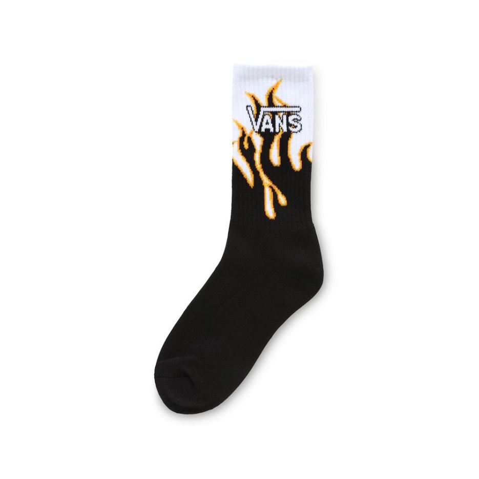 Chaussettes Vans Onyx Flame Crew Blanc