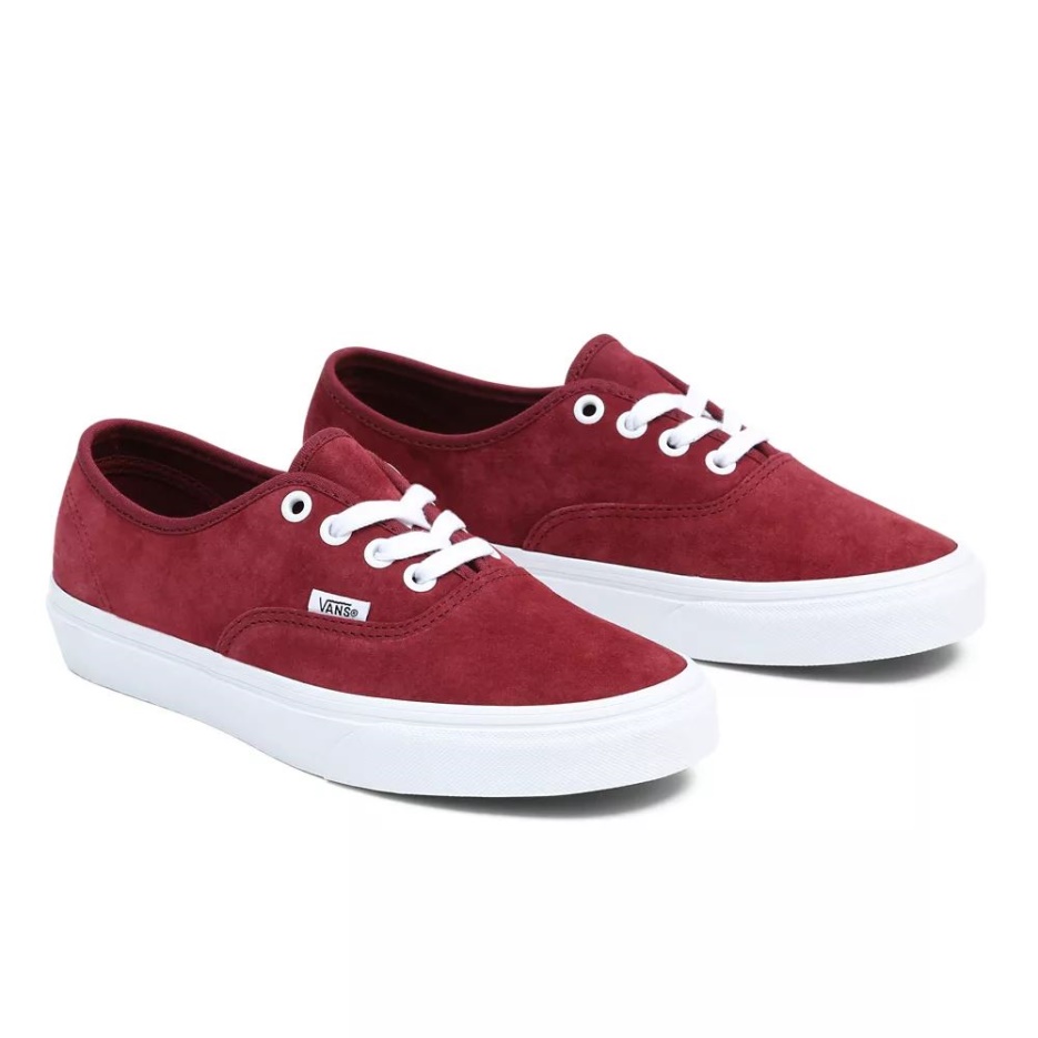 Vans Pig Daim Chaussures Authentiques Rouge