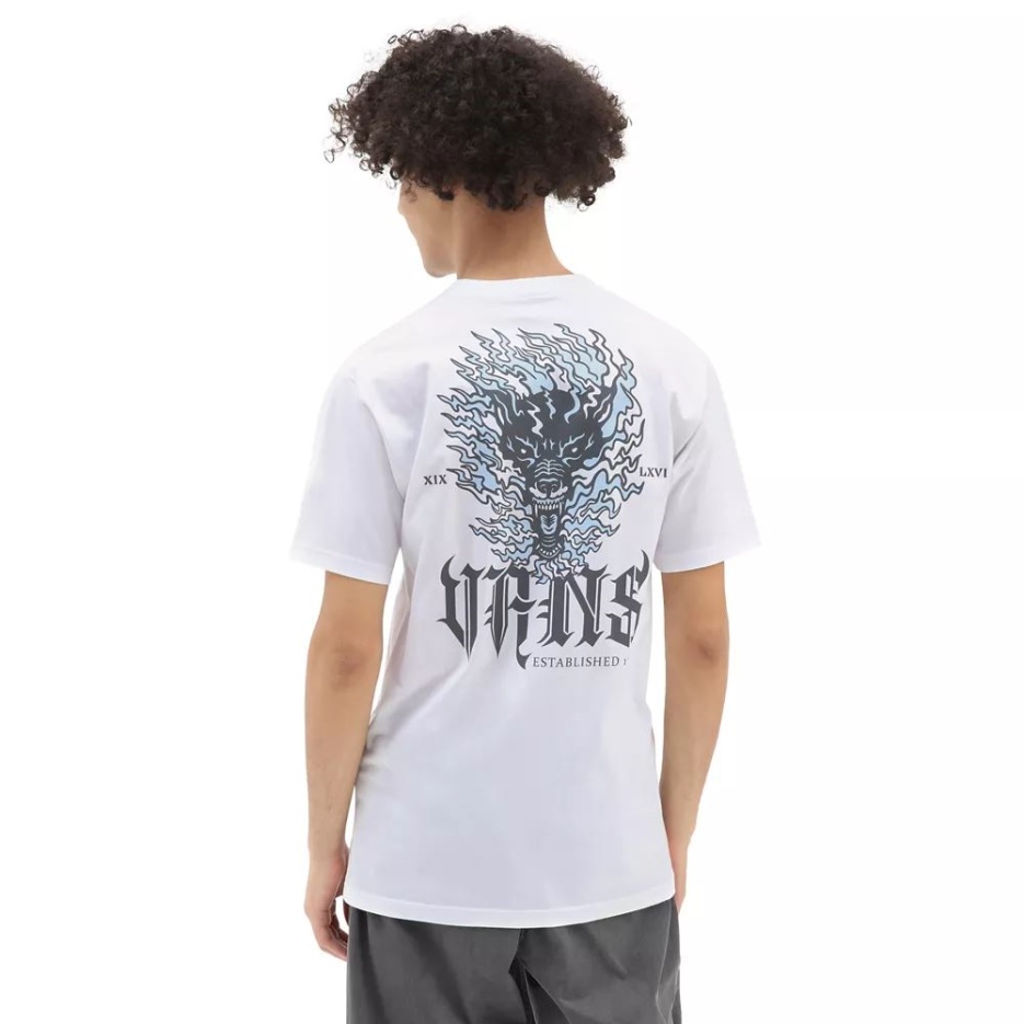 Vans Raging Out T-shirt Blanc Hommes