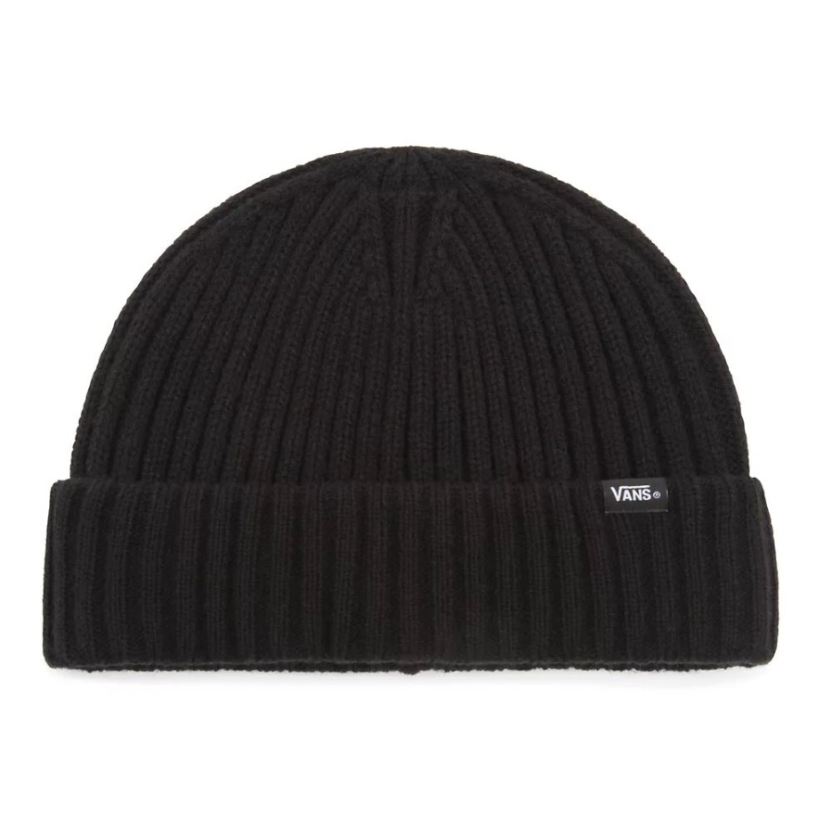 Vans Bonnet à Revers Peu Profond Noir