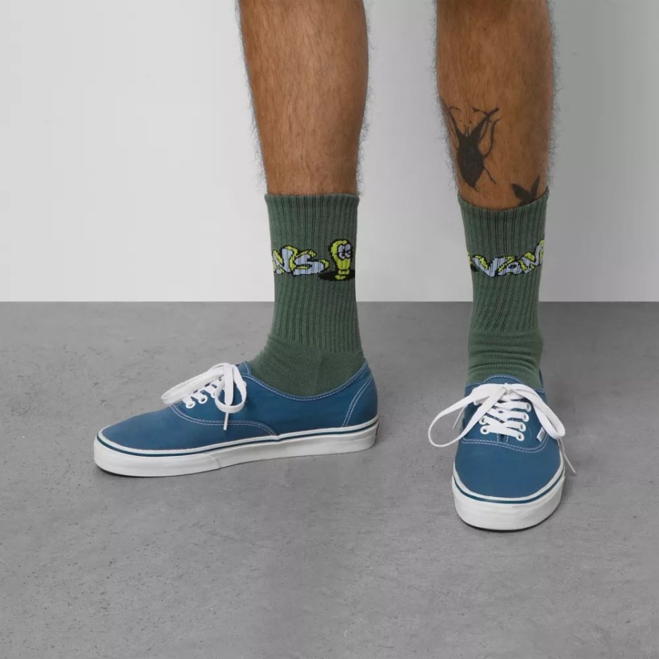 Vans Skate Classics Crew Chaussettes (1 Paire) Vert
