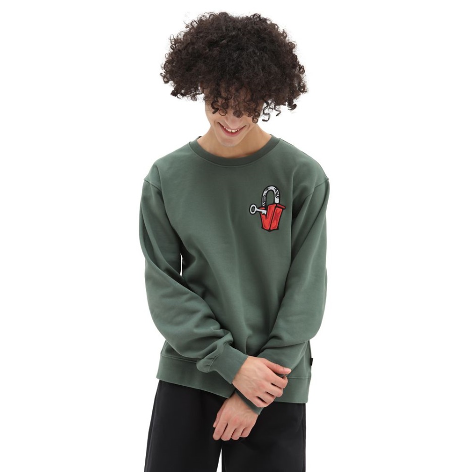 Vans Skate Classics Pull Ras Du Cou Vert