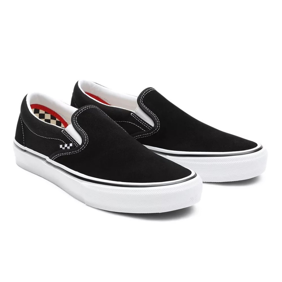 Vans Skate Chaussures à Enfiler Noir Femme