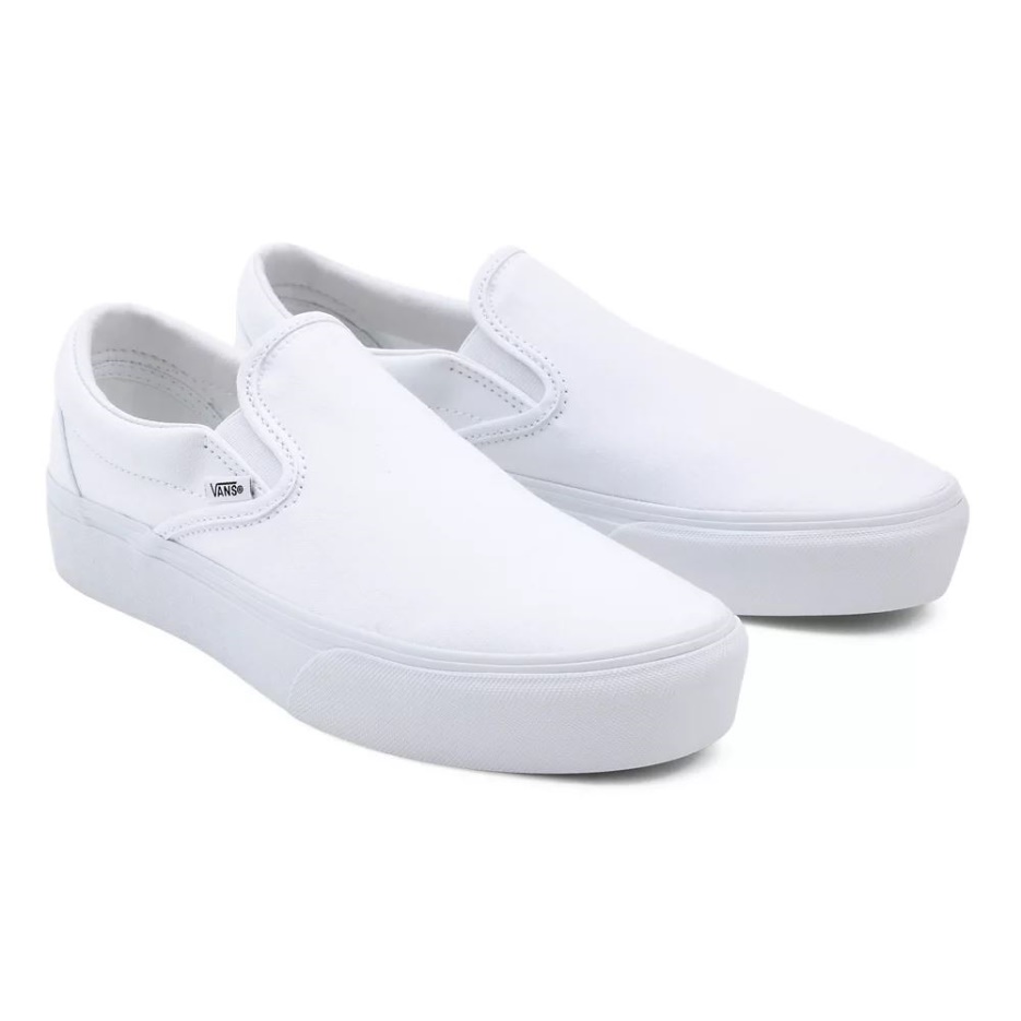 Vans Slip-on Plateforme Chaussures Blanc