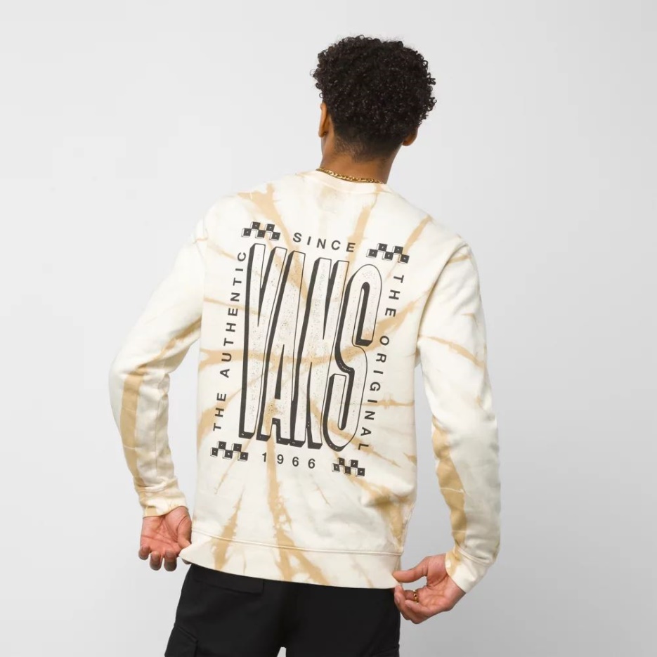 Vans Taille Haute Tie Dye Crew Beige