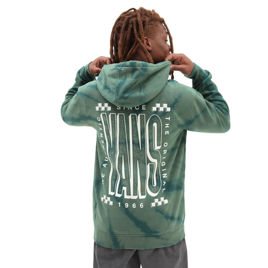 Vans Tall Type Tie And Dye Sweat à Capuche Vert