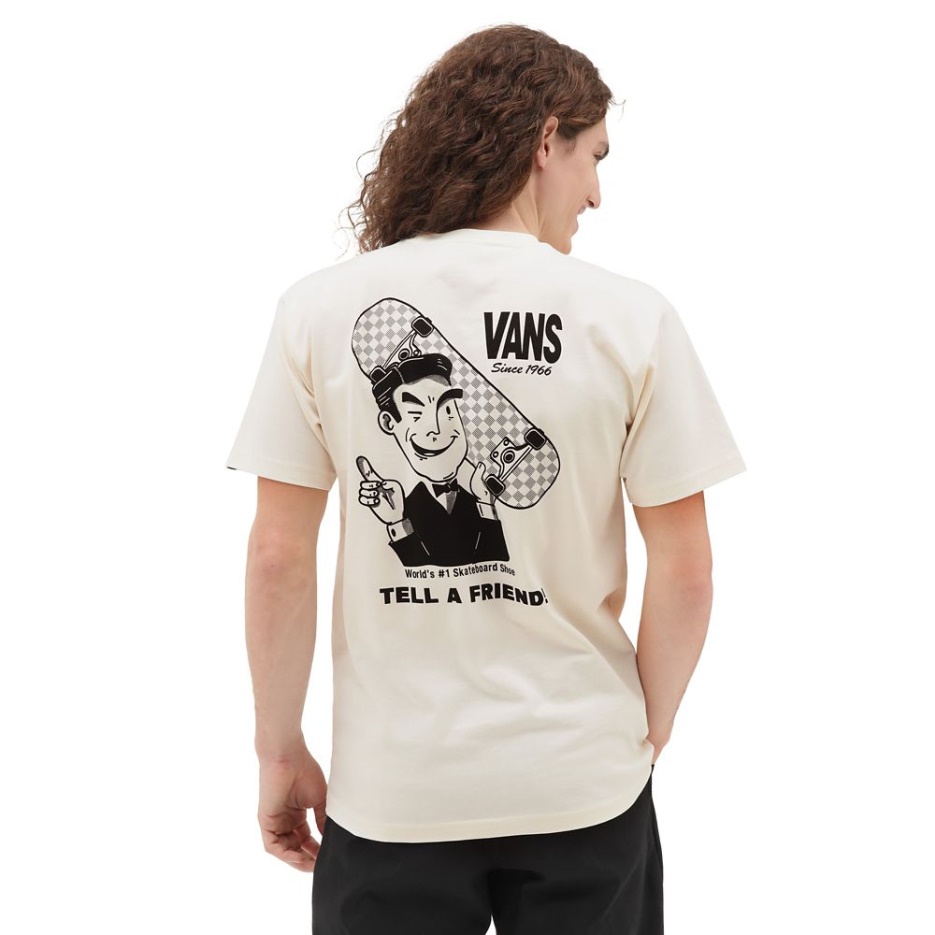 T-shirt Vans Dire à Un Ami Blanc