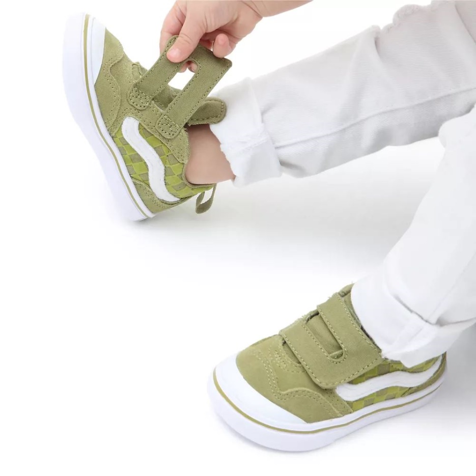 Chaussures Enfant Vans Comfycush New Skool V (1-4 Ans) Vert