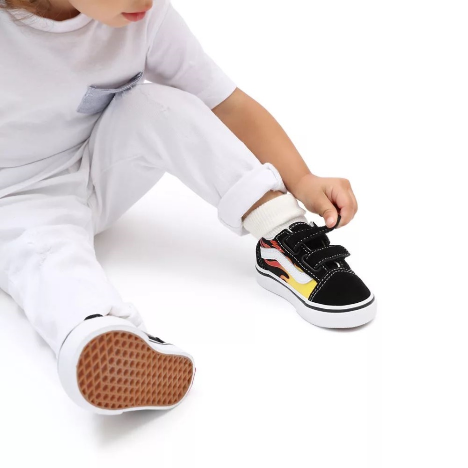 Chaussures Bambin Flamme Old Skool V (1-4 Ans) Noir