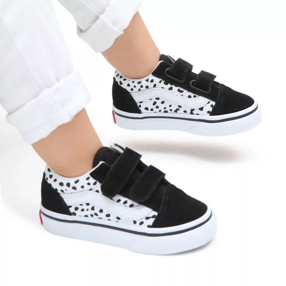 Chaussures Bambin Old Skool V Vans (1-4 Ans) Noir-blanc