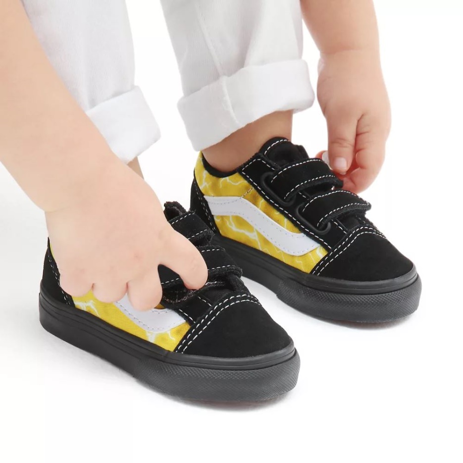 Chaussures Bambin Old Skool V Vans (1-4 Ans) Noir-jaune
