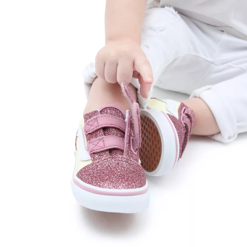 Chaussures Bambin Old Skool V (1-4 Ans) Jaune-rose
