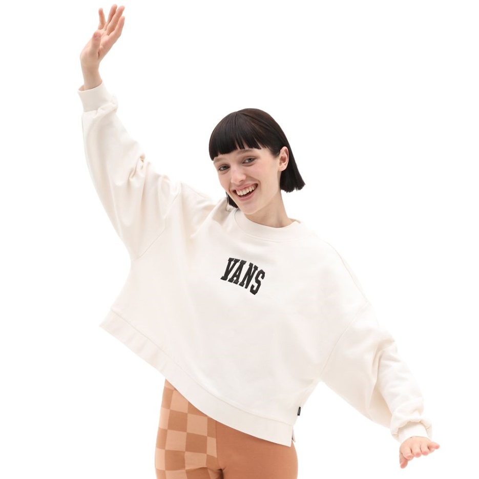 Vans Sweat Blanc Exagéré Crew