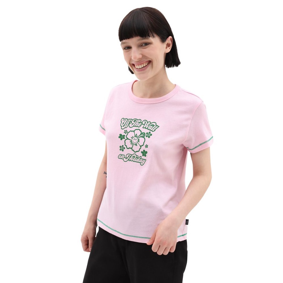 Vans X Em On Holiday Mini T-shirt Rose