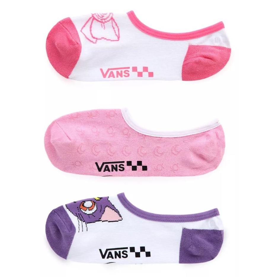 Chaussettes Vans X Pretty Guardian Sailor Moon Canoodle (3 Paires) Blanc