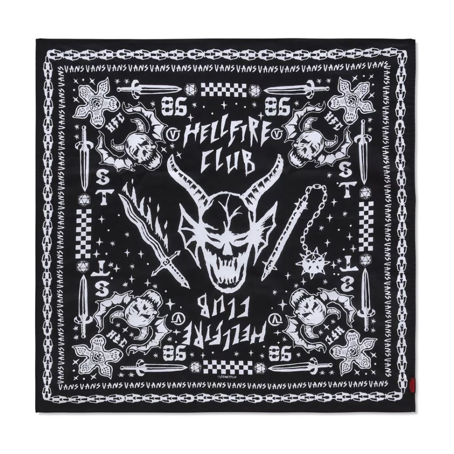 Vans X Choses étranges Hfc Bandana Noir