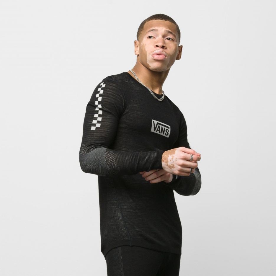 Couche De Base En Mérinos Intraknit Vans Chemise à Manches Longues Noir