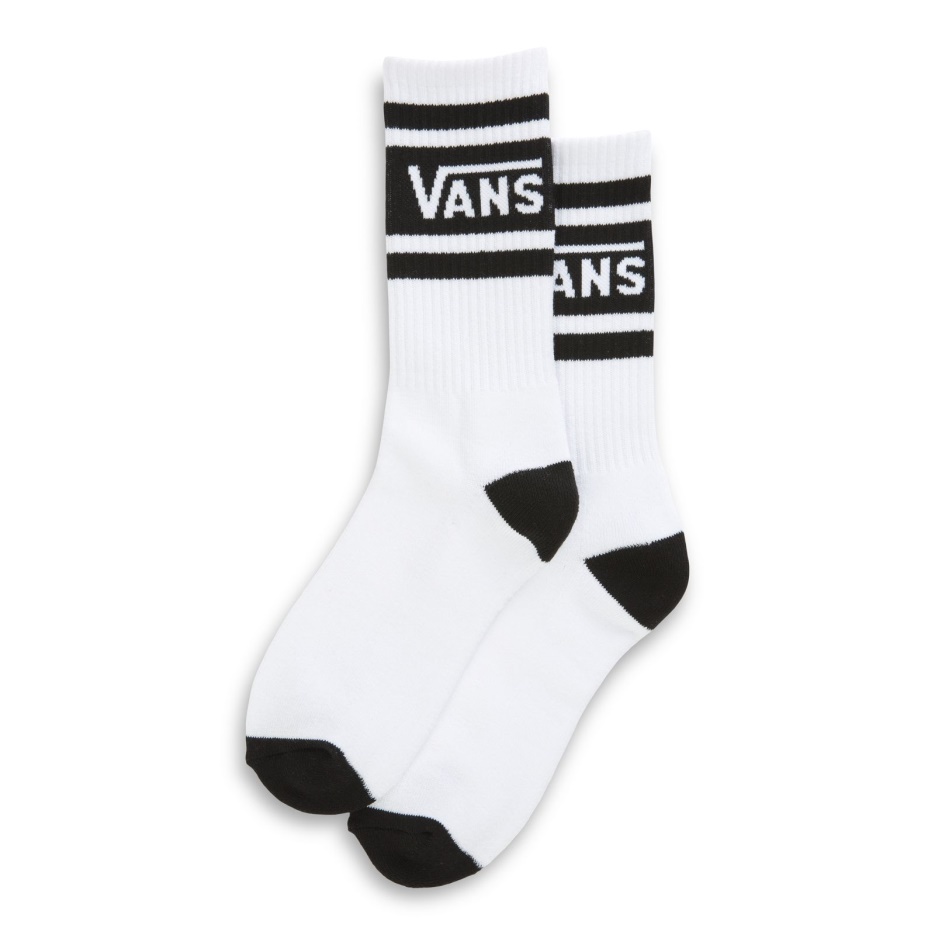 Chaussettes Enfant Vans Drop V Crew Taille 1-6 Blanc-noir