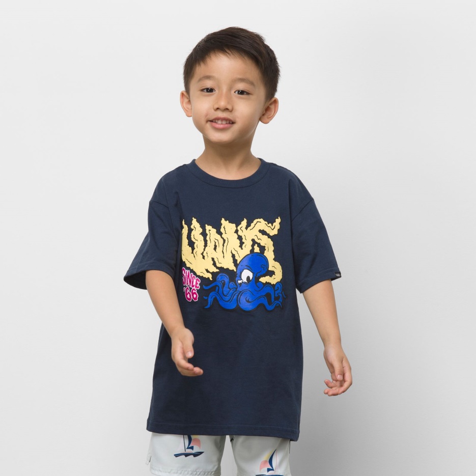 Petits Enfants Octovans T-shirt Dress Blues