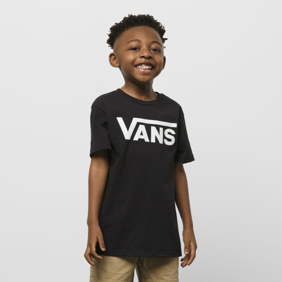 T-shirt Petit Enfant Vans Classic Noir-blanc