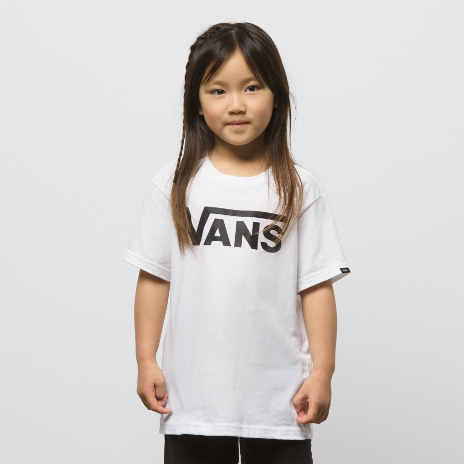 T-shirt Petit Enfant Vans Classic Blanc-noir