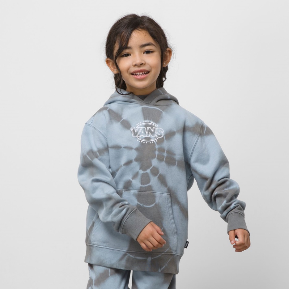 Sweat à Capuche Avec Logo Tie-dye Pour Petits Enfants Bleu Ashley