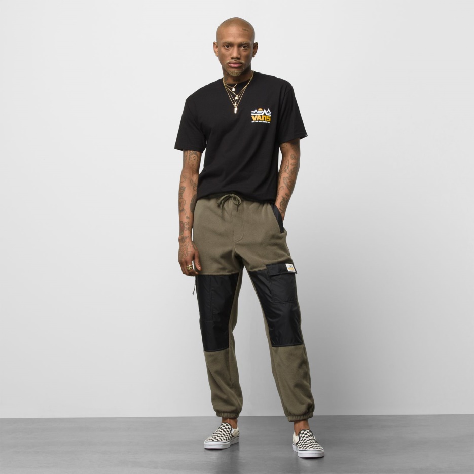 Mt. Vans Pantalon Décontracté En Polaire Feuille De Raisin