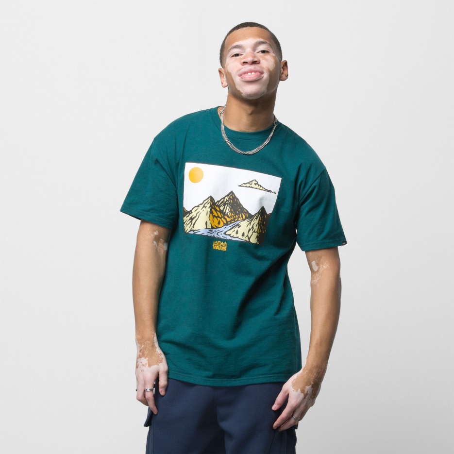 Mt. T-shirt Vans Sarcelle Profonde