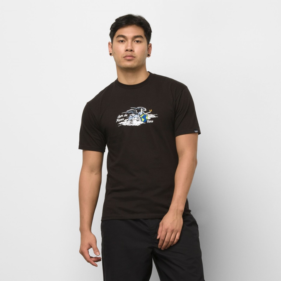 Sauvez Notre Planète T-shirt Vans Noir