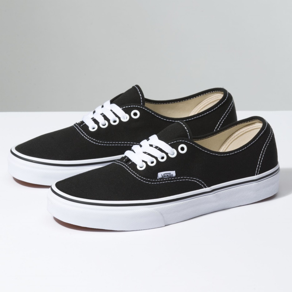 Vans Authentiques Hommes Noirs