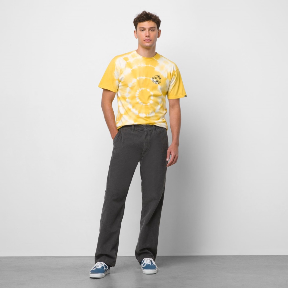 Vans Authentique Pantalon Décontracté En Velours Côtelé Chino Asphalte