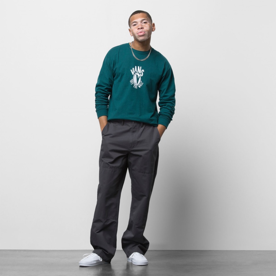 Vans Authentique Pantalon Chino Ample à Double Genou Asphalte