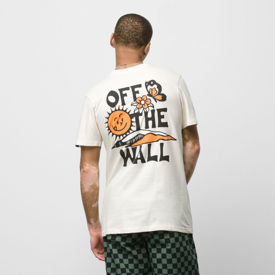 T-shirt Vans Brighter Daze Blanc Antique