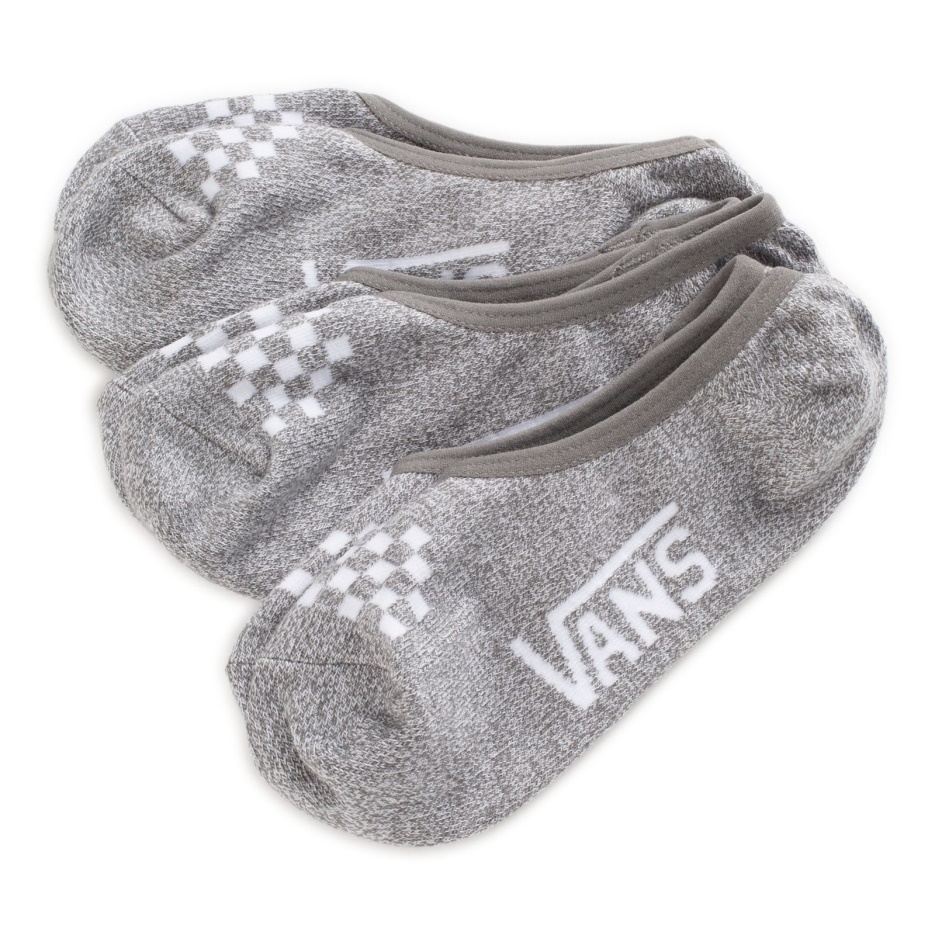 Vans Canoodle Canoodle Chaussettes 3 Pack Taille 6.5-10 Gris Chiné-blanc