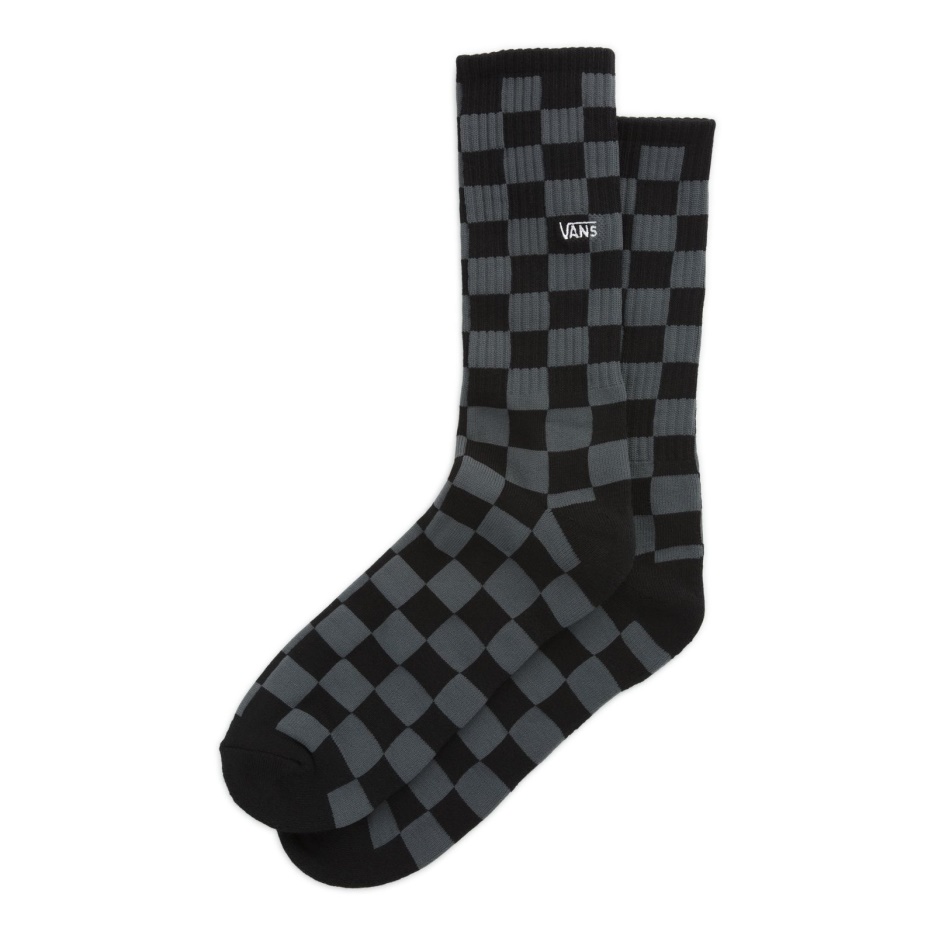 Vans Damier Crew Sock 6.5-9 Noir-anthracite
