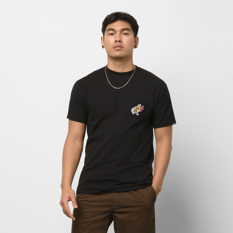 Vans T-shirt Recherche Damier Noir