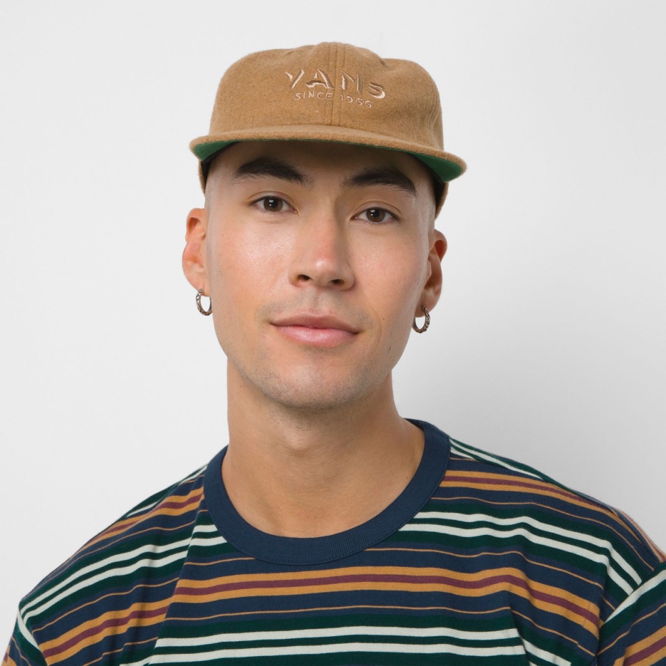 Vans Clark Vintage Chapeau Non Structuré Brun Os