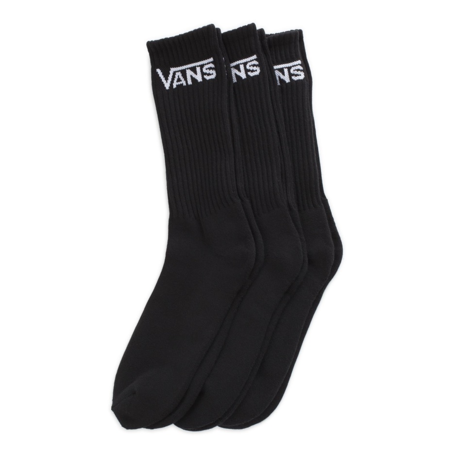 Vans Classic Crew Chaussettes Lot De 3 Taille 6.5-9 Noir