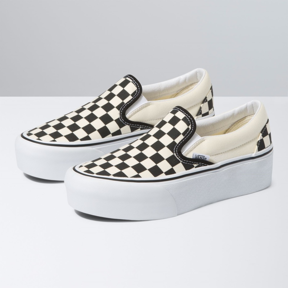 Vans Classic Slip-on Stackform Noir-blanc Classique