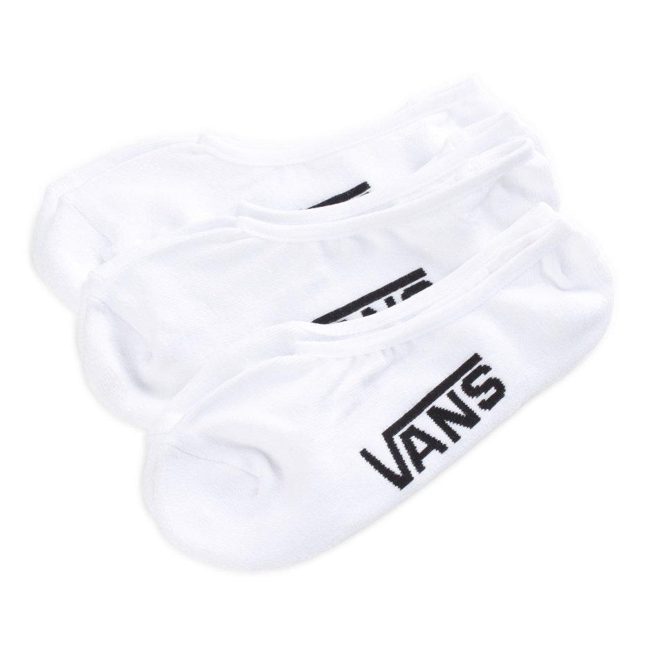 Vans Classic Super No Show Chaussettes 3 Pack Taille 6.5-9 Blanc