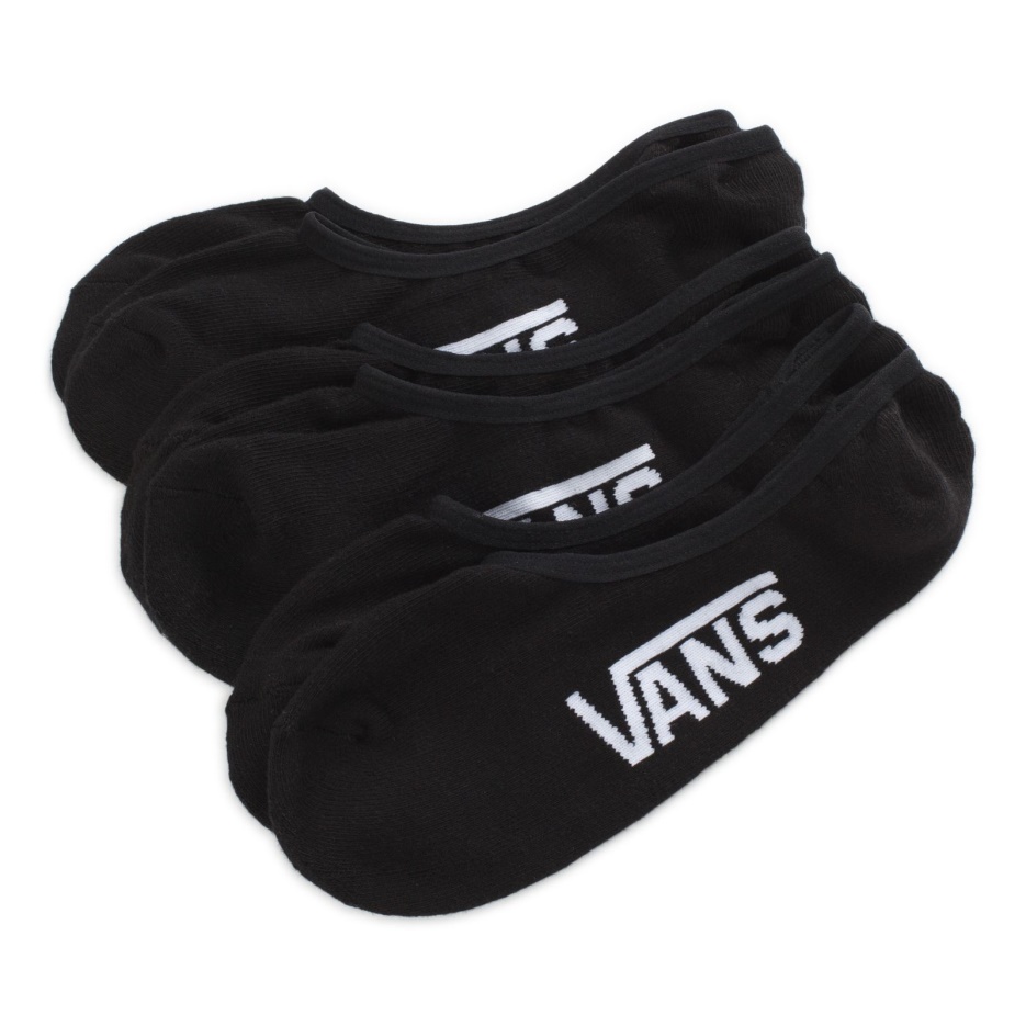 Vans Classic Super No Show Chaussettes Lot De 3 Taille 9.5-13 Noir