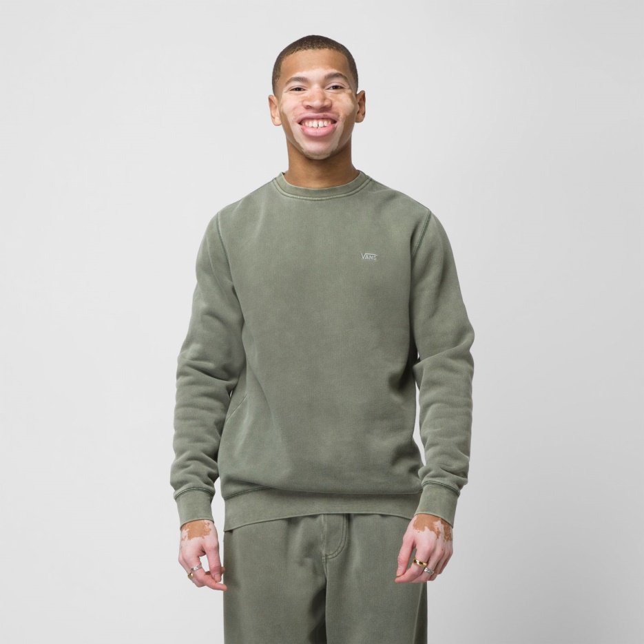 Vans Comfycush Wash Pull Crew Vert Canard