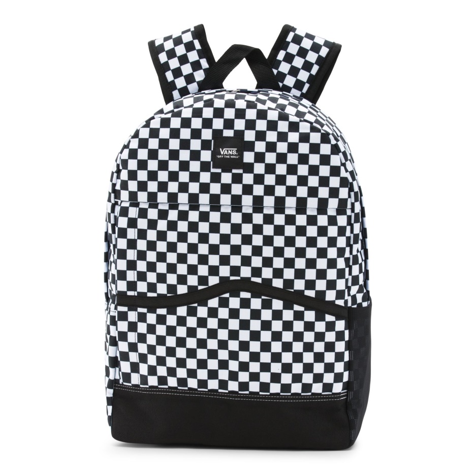 Vans Construct Skool Sac à Dos Carreaux Noir-blanc Homme