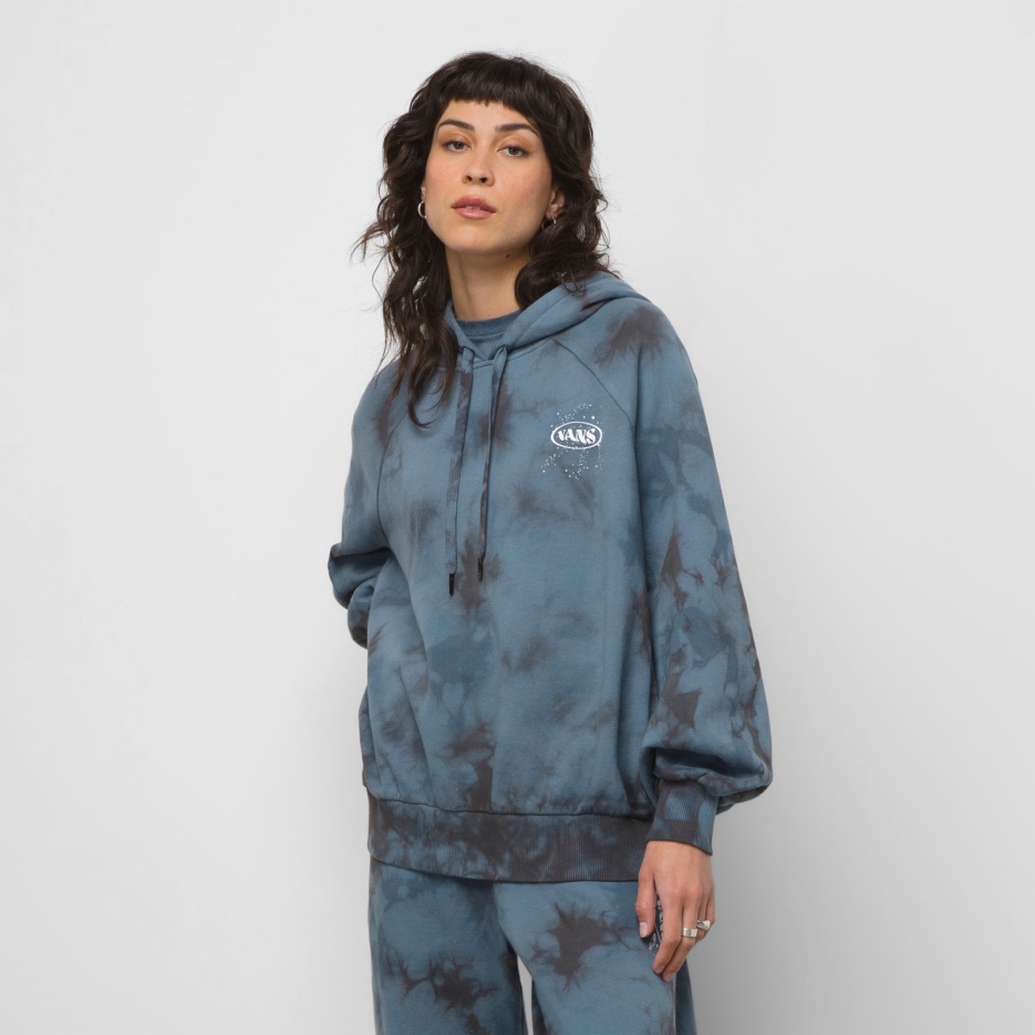 Vans Cosmic Wash Sweat à Capuche Oversize Bleu Copen