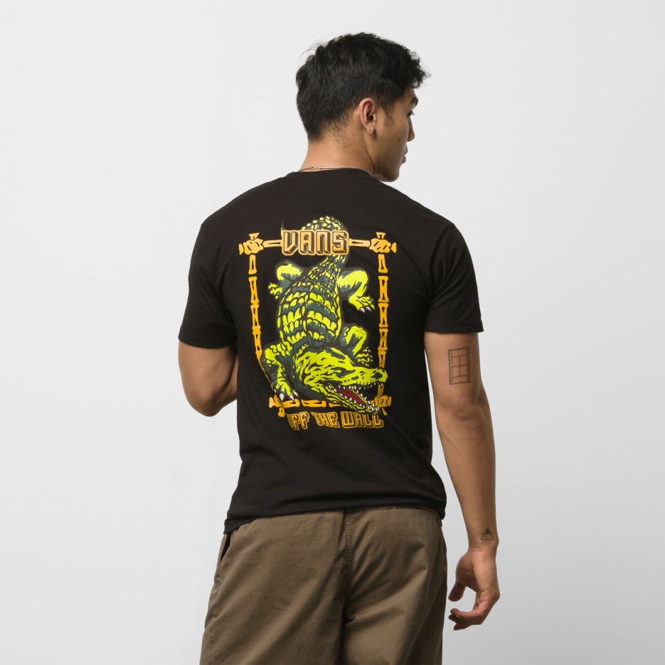 Tee Shirt Vans Croco Noir