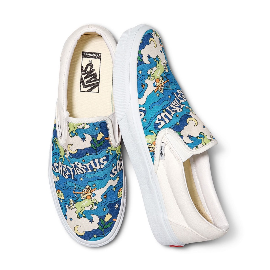 Vans Customs Zodiaque Coloré Sagittaire Slip-on