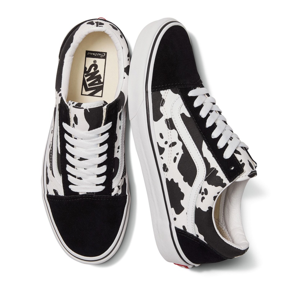 Vans Customs Imprimé Vache Old Skool